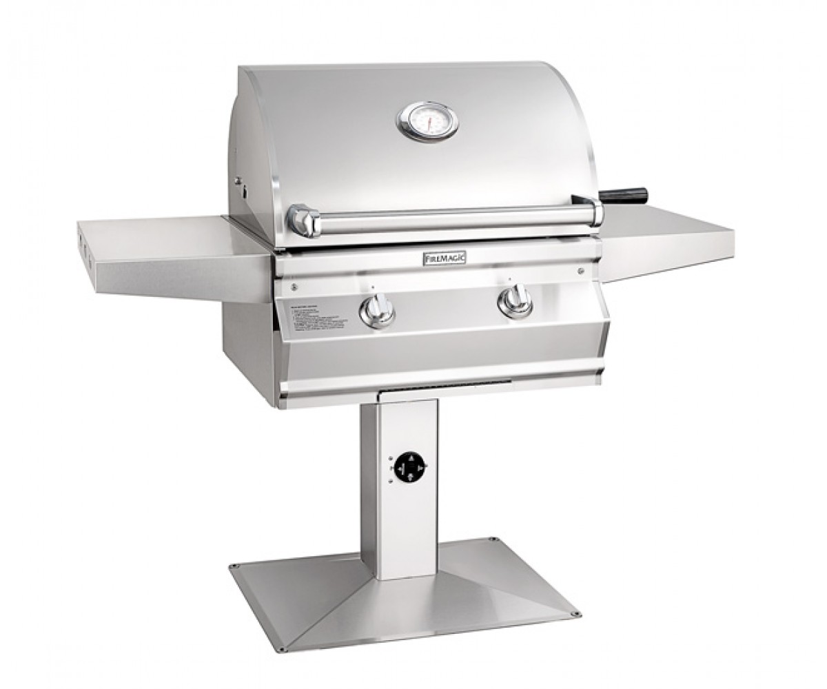 Fire Magic Choice Multi-User ADA CMA430s In-Ground Post Mount Liquid Propane CMA430S-RT1P-G6
