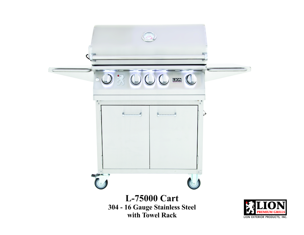 Lion L75000 32" Grill on Cart — Natural Gas (Part #53621)