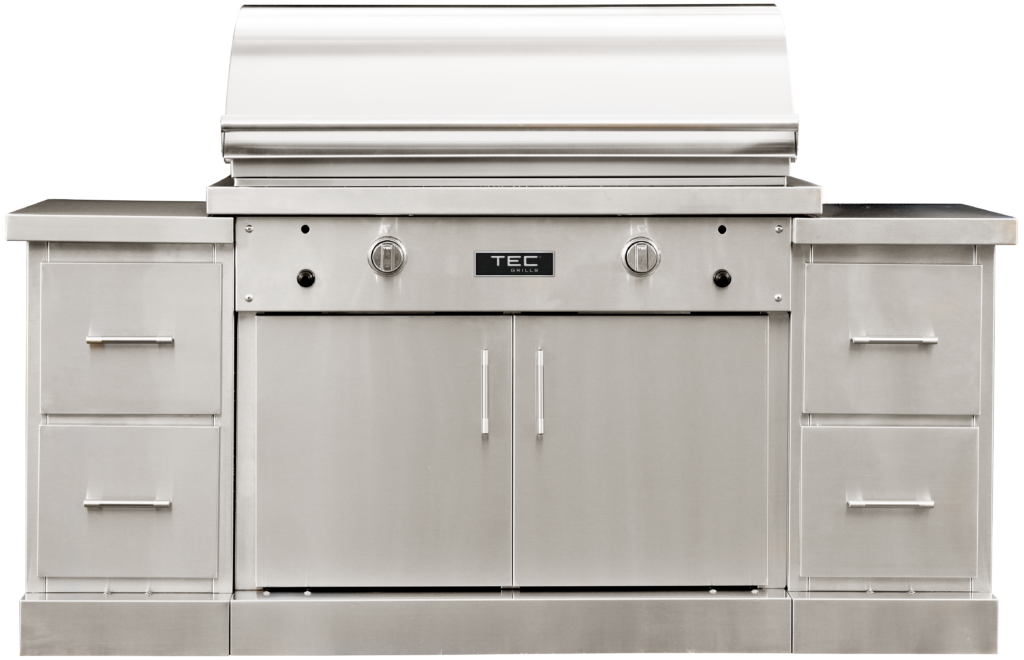 TEC 44" Sterling Patio FR Natural Gas Grill On Island STPFR2NTIS