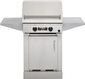 TEC 26" Freestanding Sterling II FR Grill On Stainless Pedestal Natural Gas STIINTPED