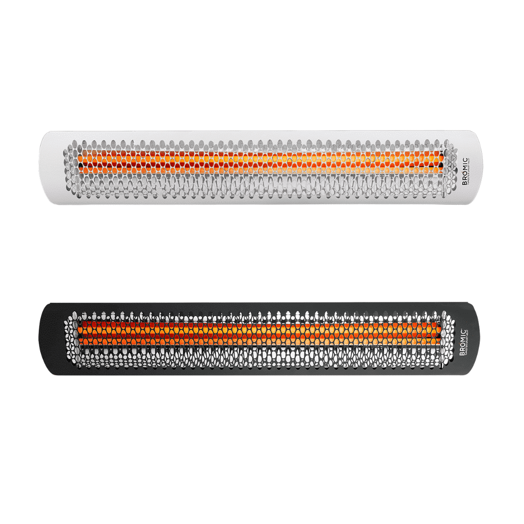 Bromic Heating Tungsten Smart-Heat 44-Inch 4000W Dual Element 240V Electric Infrared Patio Heater - Black - BH0420032