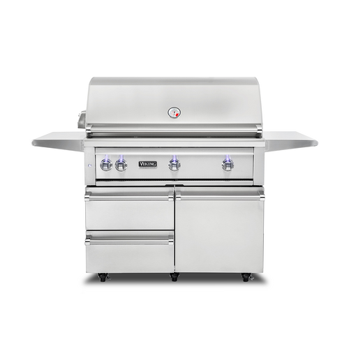 Viking 5 Series 42" Freestanding Gas Grill with Cart (NG)