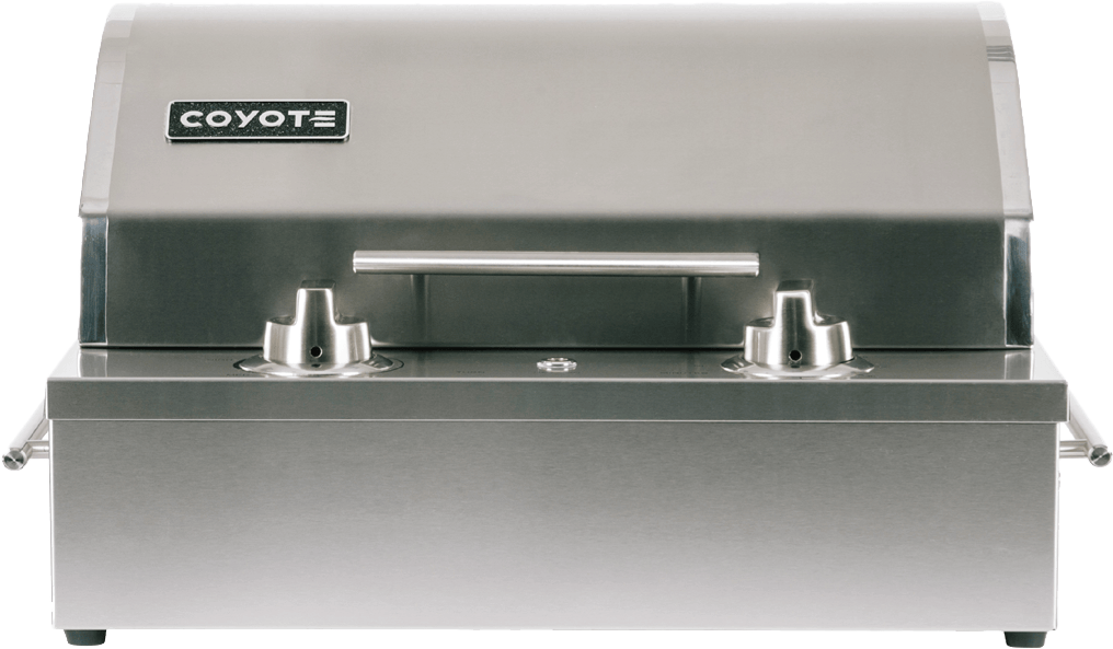 Coyote Single Burner 120V Electric Grill with Cover & Tool Set C1EL120SM