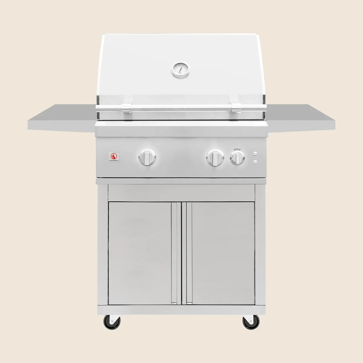 Summerset Quest 30-in. 3-Burner Freestanding Gas Grill with Deluxe Cart — Liquid Propane QST30-LP + CART-QST30-DC