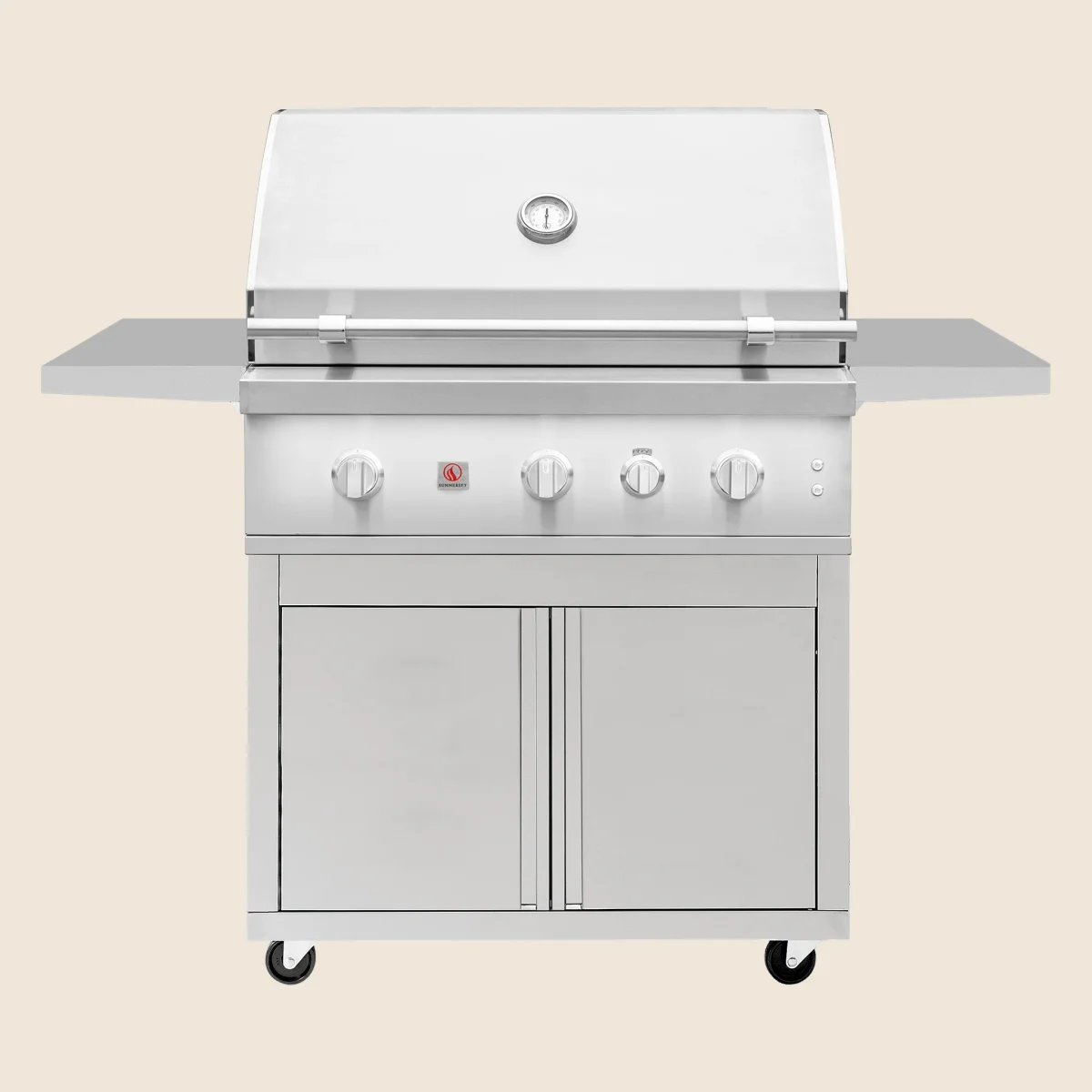 Summerset Quest 36-in. 4-Burner Freestanding Gas Grill with Deluxe Cart — Natural Gas QST36-NG + CART-QST36-DC