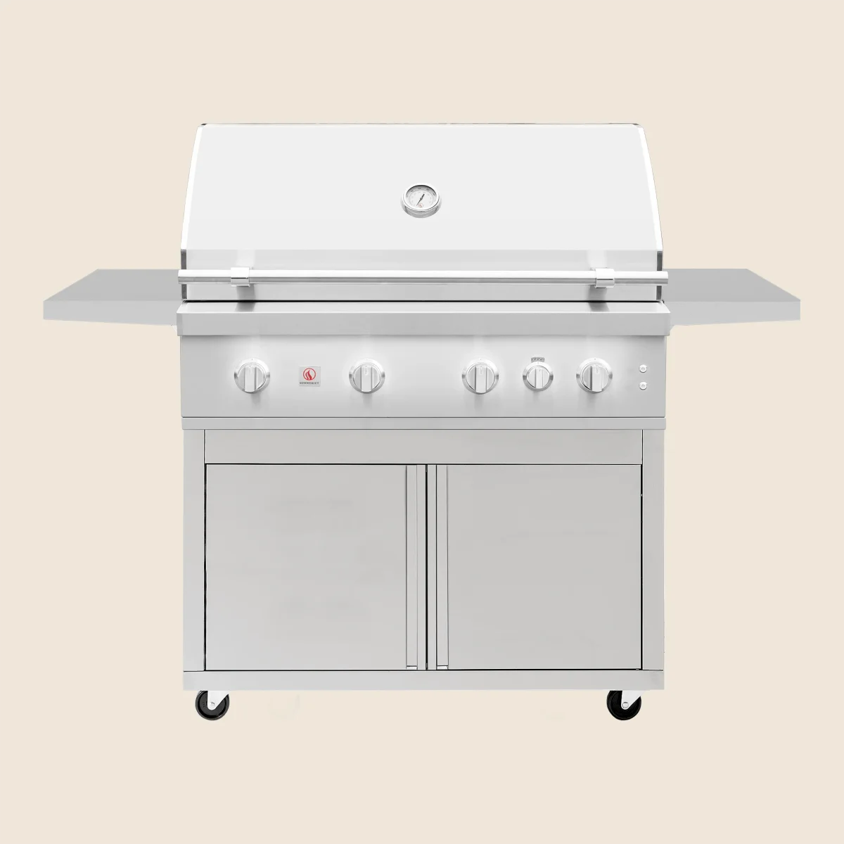 Summerset Quest 42-in. 5-Burner Freestanding Gas Grill with Deluxe Cart — Liquid Propane QST42-LP + CART-QST42-DC