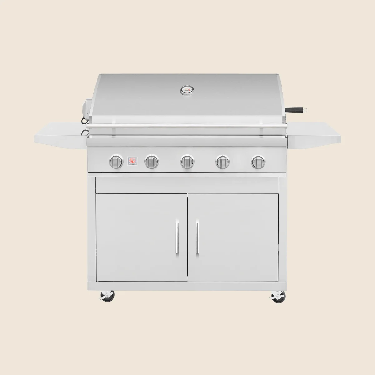 Summerset Sizzler Pro 40-in. 5-Burner Freestanding Gas Grill with Standard Cart — Natural Gas SZRPRO40 + CART-SZR40