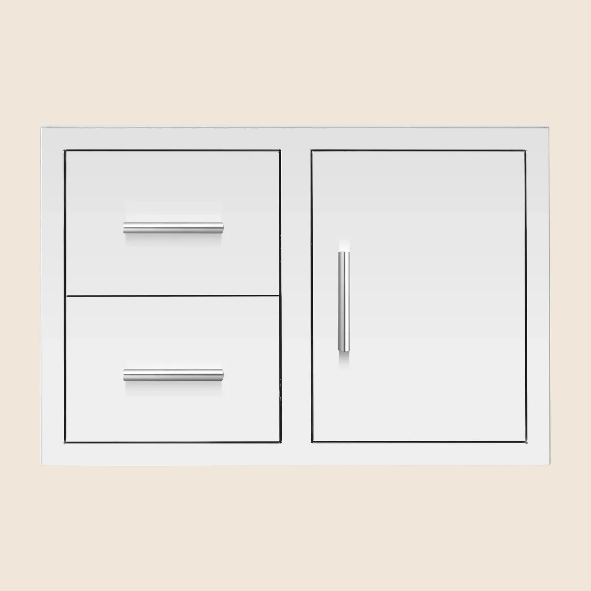 Summerset Masonry Frame — 33" 2-Drawer & Access Door Combo DC2-33M