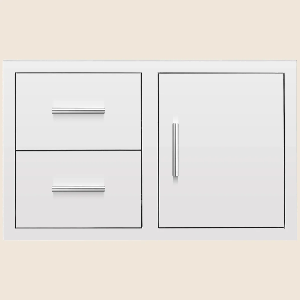 Summerset 36" 2-Drawer & Access Door Combo — Hidden Hinge DC2-36