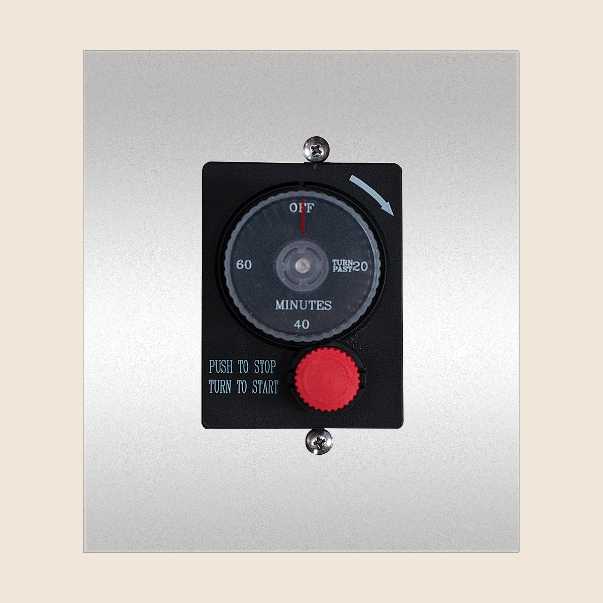 Summerset Mechanical Timer with Manual Emergency Shut-Off — 1 Hour ESTOP1-0H