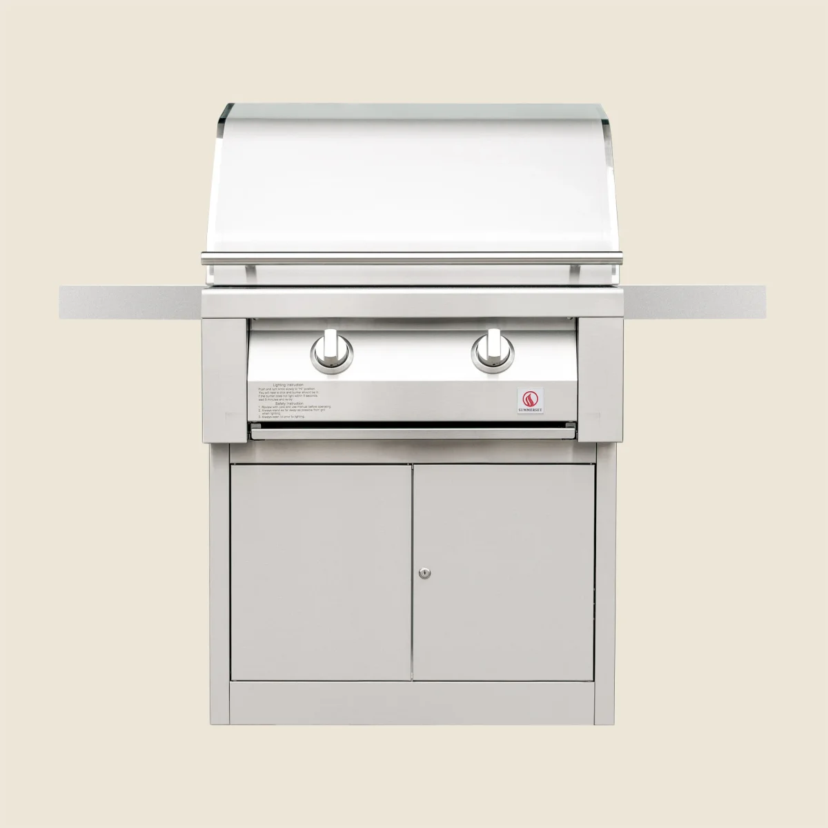 Summerset Resort 30-in. 3-Burner Freestanding Gas Grill with Pedestal Cart — Natural Gas SBG30-NG + SBG30-PED