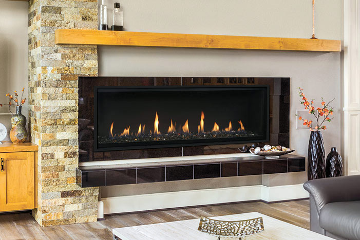 Superior DRL4000 48" Large Linear Contemporary Direct-Vent Gas Fireplace | DRL4048
