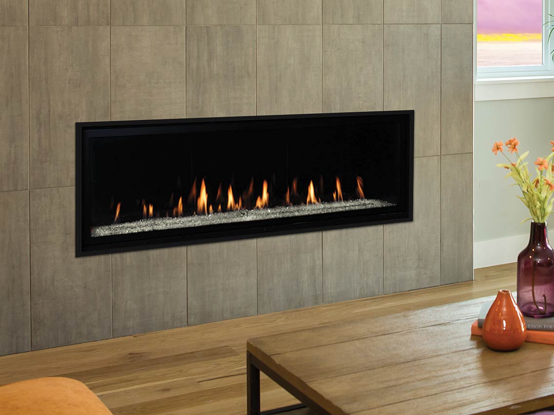 Superior DRL6000 84" Premium Large Linear Contemporary Direct-Vent Gas Fireplace | DRL6084