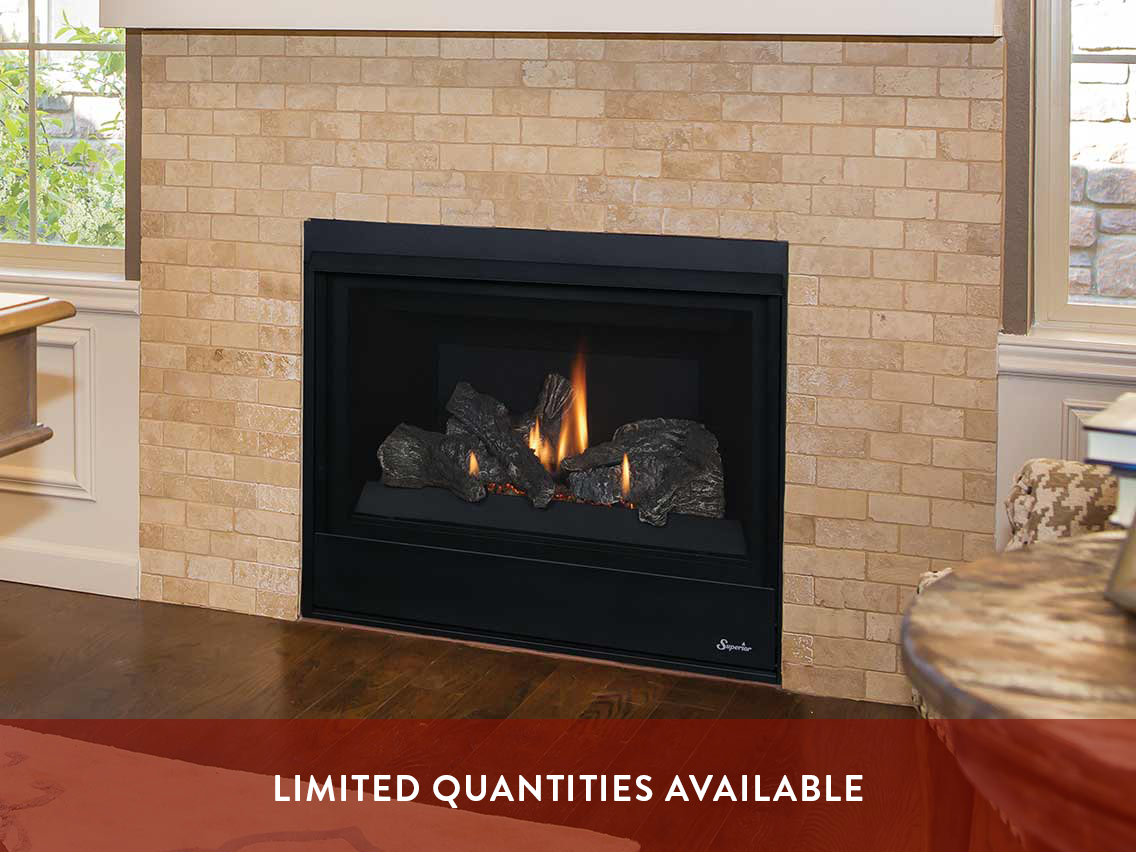 Superior DRT2033 33" Compact Traditional Direct-Vent Gas Fireplace
