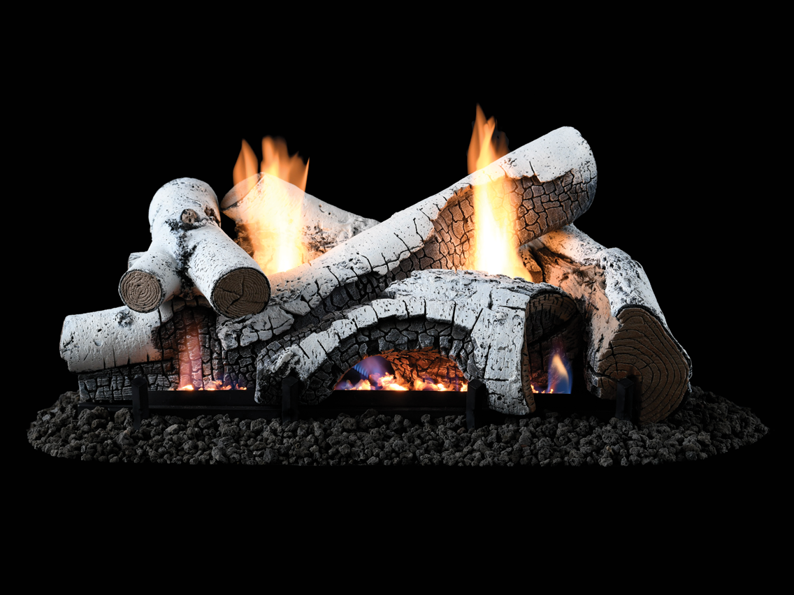 Superior Highridge Birch Vent-Free Gas Log Set — Nature-Flame