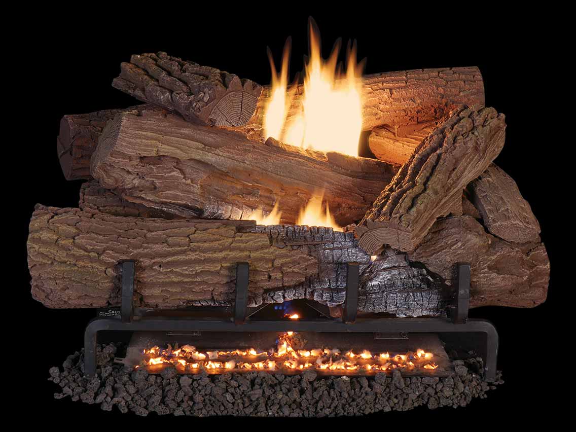 Superior Mossy Oak Vent-Free Gas Log Set — Mega-Flame