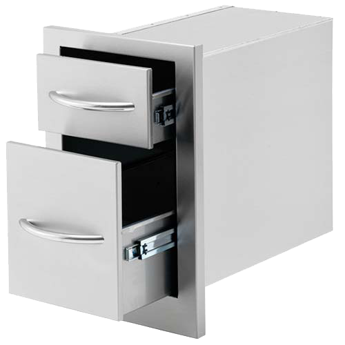 Cal Flame 2-Drawer Storage Deep Drawer