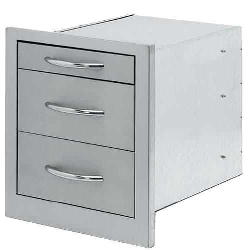 Cal Flame 3-Drawer Storage Wide