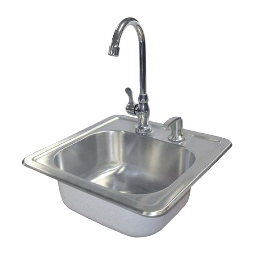 Cal Flame Stainless Steel Sink with Faucet & Soap Dispenser