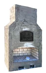 Round Grove Kiva Brick Oven over Largo Fire Box CU1890 (Ready To Finish)